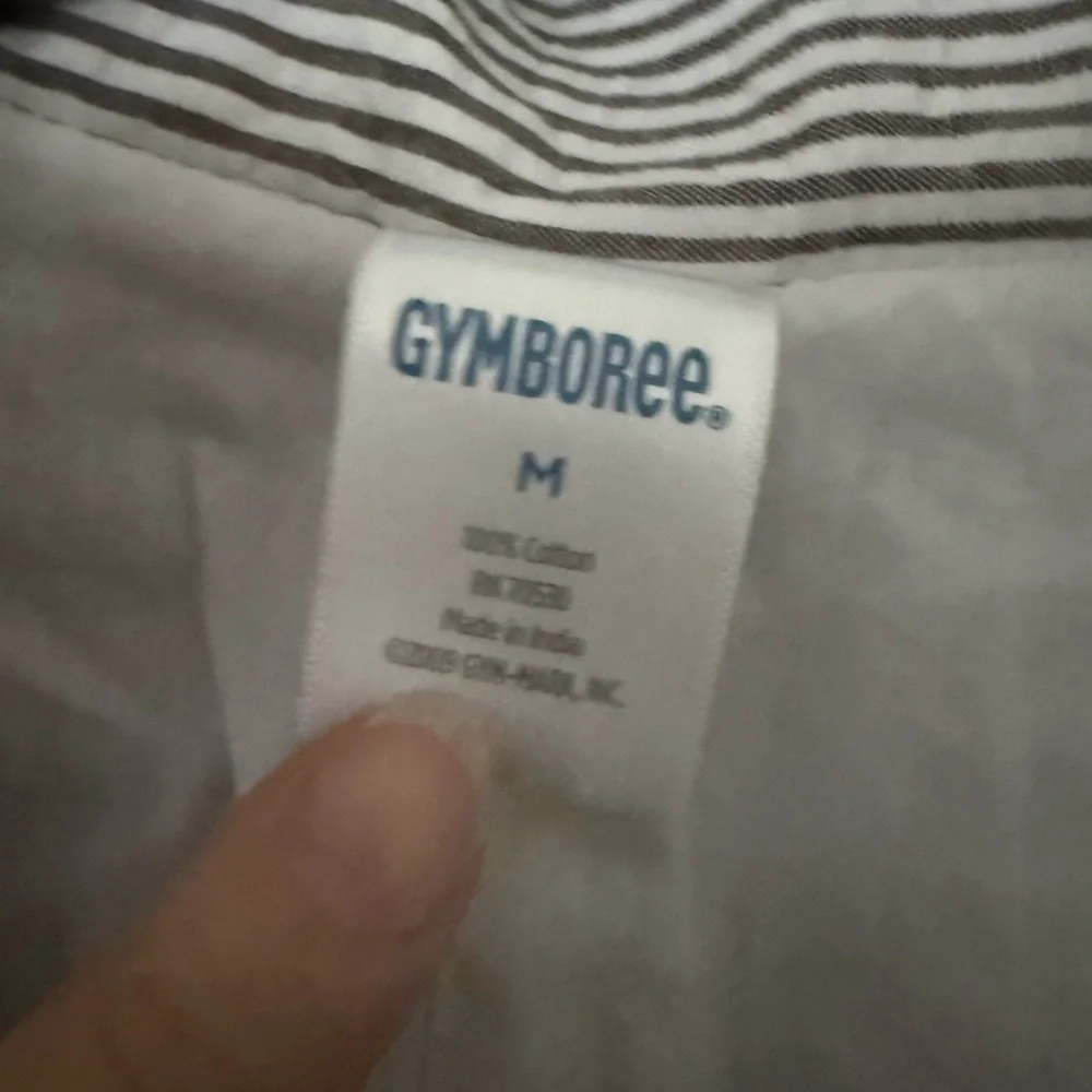 Gymboree Blue and White Striped Seersucker Jacket Boys Medium Wedding Party